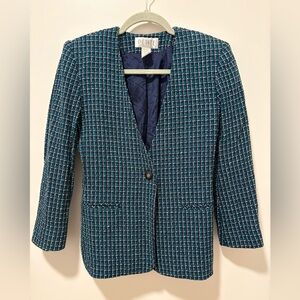 Petite Sophisticate Women's Blazer Jacket - Size 2, great condition, vintage fit